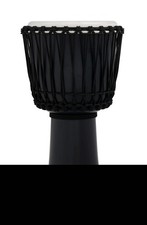 Latin Percussion 10-inch Rope Tuned Circle Djembe with Perfect-Pitch head - Blac