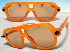 Men's or Women Classic Vintage Retro Party Raver SUNGLASSES Large Caramel Frame