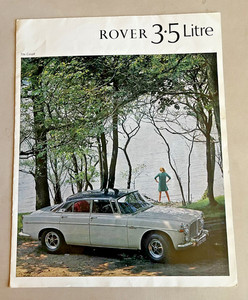 Rover 3.5 Litre coupe Fold out Brochure 1968