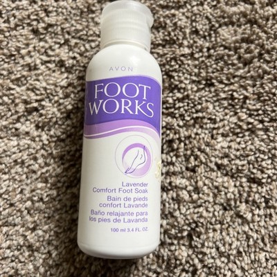 Avon Foot Works Lavender Comfort Foot Soak 3.4 fl oz NEW Sealed