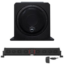 Wet Sounds Package - Black Stealth XT-8 Sound Bar w/Remote  AS-10 10" Subwoofer