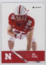 2024 Onit Athlete University of Nebraska Cornhuskers Jake Peters #B-82 0ae