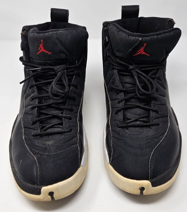 Nike Air Jordan 12 XII Retro Nylon Neopreno Negro Hombres Talla 12.5 Zapatos 130690-004 Foto 4 de 4