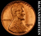1942 Lincoln Wheat Cent - Choice Gem Brilliant Unc  No Reserve  #J9869