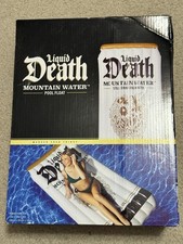 Liquid Death Water Pool Float 72 x 36 New In Box