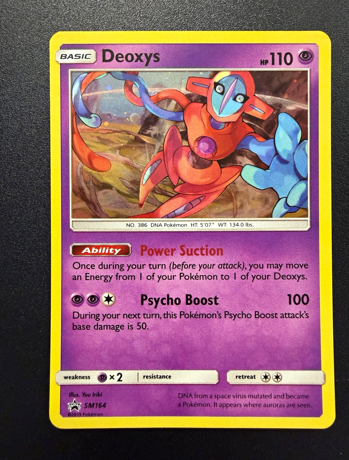 Deoxys SM164 SM Promo Holo Pokemon TCG Card English