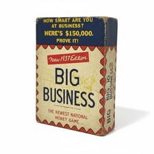 1937 Big Business Board Game Vintage Transogram Complete