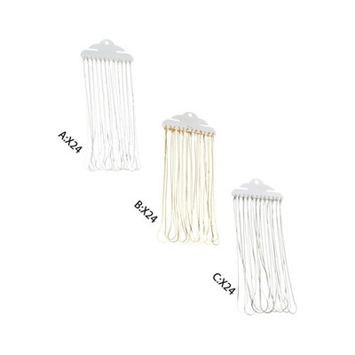 24x Schlangenkette mit Karabinerverschlüssen 1 mm Legierung 16 Zoll Großpackung Charms Gliederkette