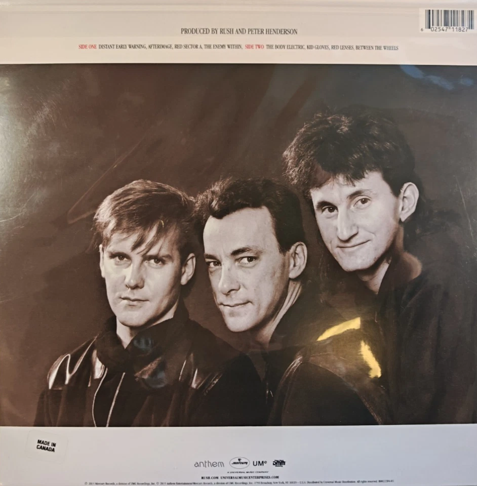 Rush Grace Under Pressure LP Album vinyl record 2015 remastered reissue 200gram - Image 3 of 4