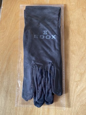 EDOX Watch jewelry Gloves Sealed size XL pair Black, Uhrmacher Nylonhandschuhe