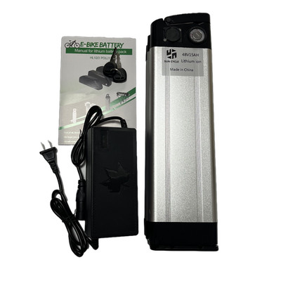 48V15Ah Lithium Ion Ebike Battery Replacement Electric Bicycle Pack with 30A BMS