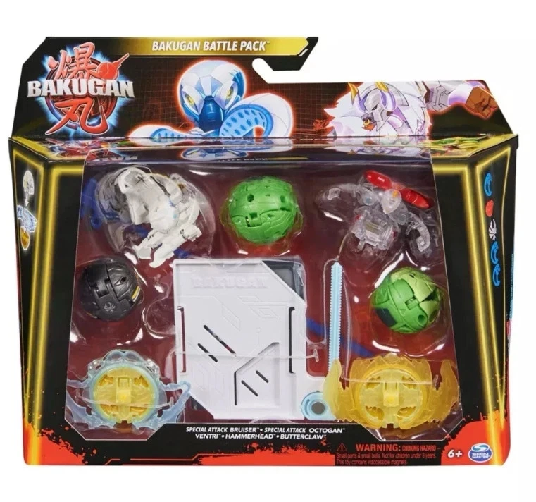 Spin Master Bakugan Special Attack Bruiser White Base Battle Pack