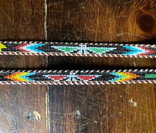 Vintage THUNDERBIRD Native American Beaded 2 Belts