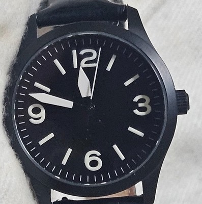 Alexander James 2001 Model Quartz Pilot with VH-31 Seiko Movement.  38 mm Case.