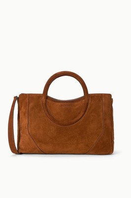 Staud Maude Satchel in Tabac Suede
