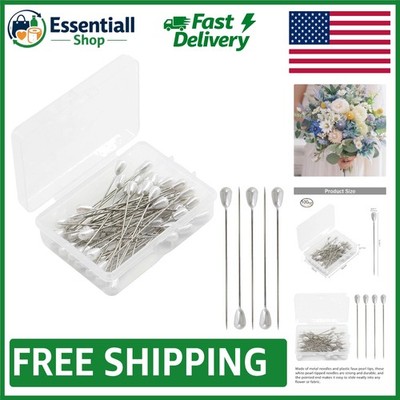Versatile 100-Piece Hijab Pins Set - Perfect for Floral Arrangements & Sewing