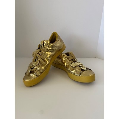 Adidas Jeremy Scott JS Wings Metallic Gold Dollar Sign Sneakers D65561 Mens 10.5