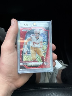 2025 Panini Prizm Nick Boss Red Shimmer /35
