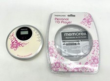 Open Box Memorex Personal CD Player Pink Floral Y2K Portable Discman NOT WORKING