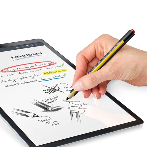 STAEDTLER Noris jumbo 180J 22. EMR Stylus with soft eraser. For writing, draw... - 第 7/9 張圖片