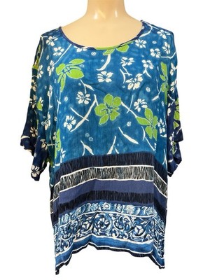 Rayon Top Drapers Damons XL Floral Tropical Shirt Vacation Coastal Beach Spring
