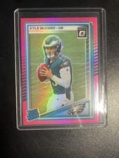 2025 Panini Donruss Optic Rated Rookie Pink Prizm #325 Kyle McCord Eagles NFL