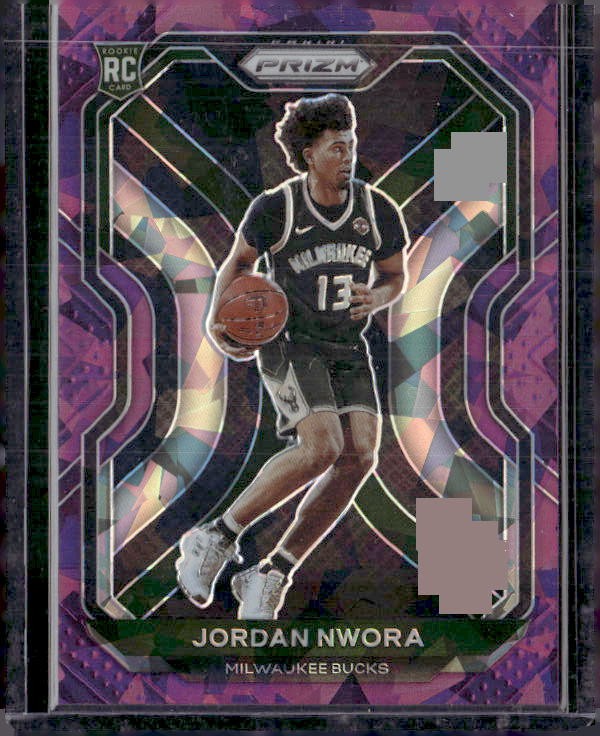 2020-21 Panini Prizm #273 Jordan Nwora Purple Ice Prizms #/175