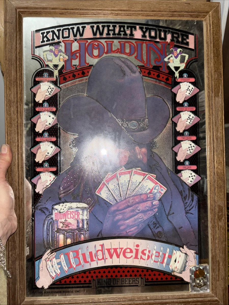非売品！Budweiserミラー Anheuser Busch Mirror In Collectible Breweriana Mirrors for sale
