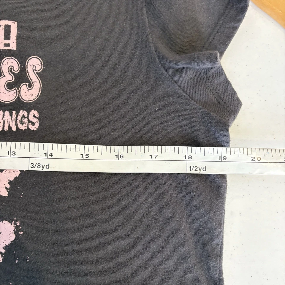 Camiseta Hollister Mujer Gráfica Bebé Grande Gris Ojos Eléctricos Concierto Retro Y2K Foto 3 de 4