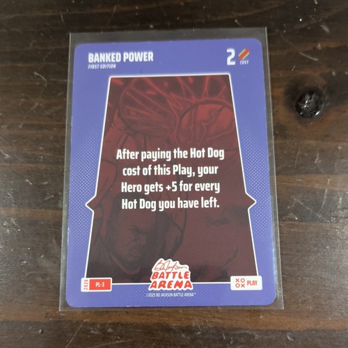 2026 Bo Jackson Battle Arena Banked Power Play Card SSP PL-3 Huge Game Card