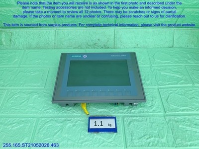 SIEMENS KTP700 Basic 6AV2 123-2GB03-0AX0 DP Pannel as in photos, sn:9194, DHL