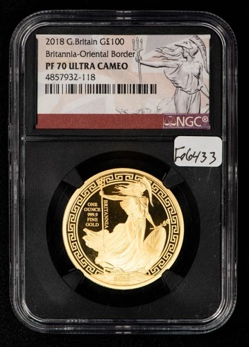2018 Gold Britannia 1 oz — photo from the most recent tracked eBay sale