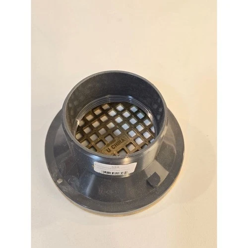 ProFlo PF42848 Plastic Drain Barrel with Brass Grate and Trim Ring Floor Drain - Picture 6 of 7