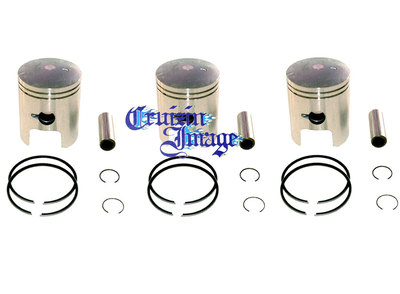 SUZUKI GT380 シリンダー（3）　部品取り スズキ 72-77 Suzuki GT380 0.5mm Oversize Pistons Set 3 Pistons Include CI