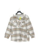 Kensie Women's Jacket M Grey Checkered 100% Polyester Bomber Jacket