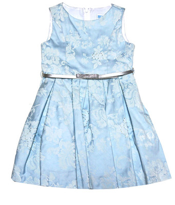 Luli & Me NEW Little Girls Party and Holiday Dress Blue Jacquard NWT | eBay
