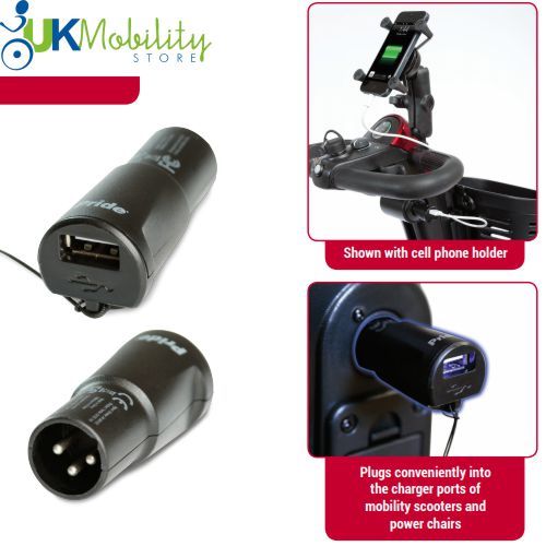 Mobility Scooter Powerchair XLR USB Universal Mobile Phone Charger eBay