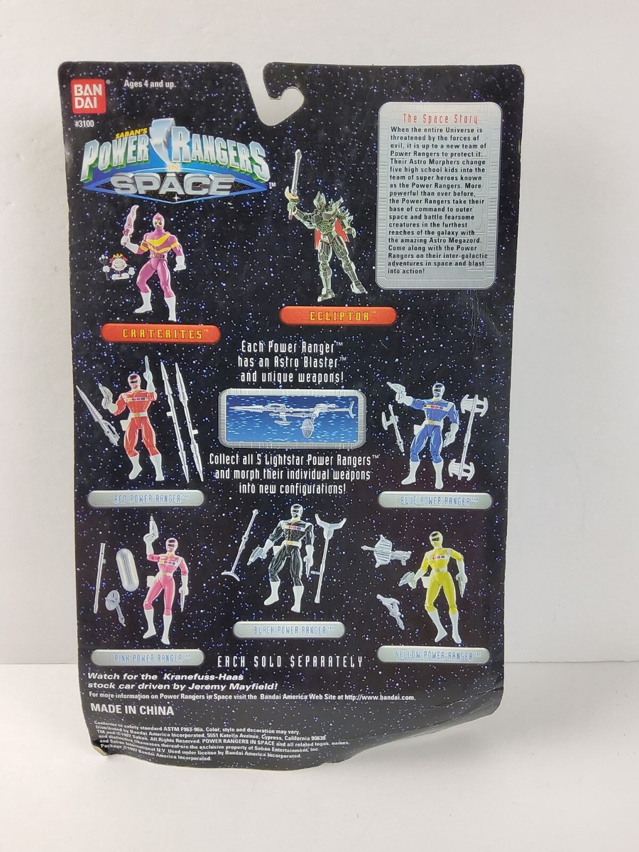1997 BANDAI POWER RANGERS IN SPACE CRATERITES Action Figure