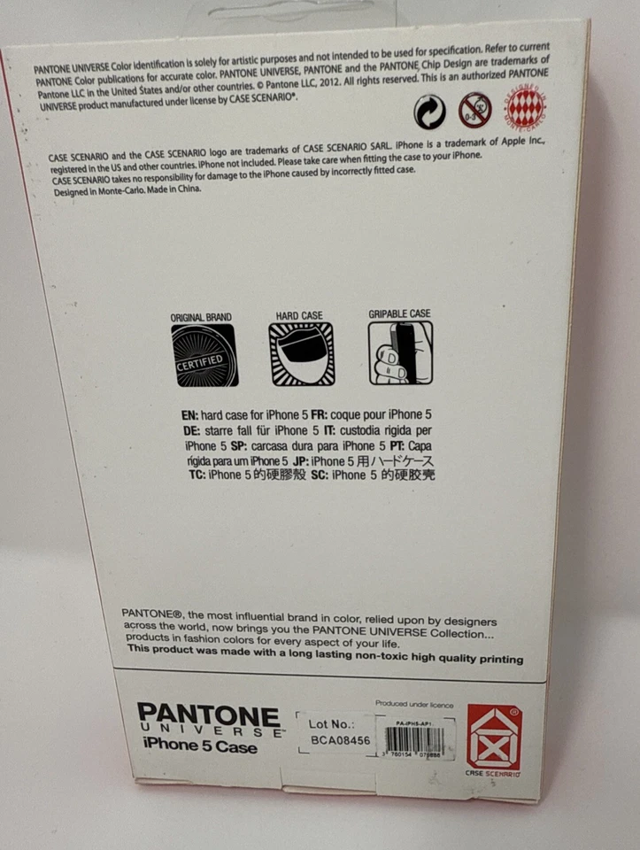 Nueva Funda Trasera Original Pantone Universe Azul Atolón para Apple iPhone 5 Cubierta Delgada Foto 2 de 4