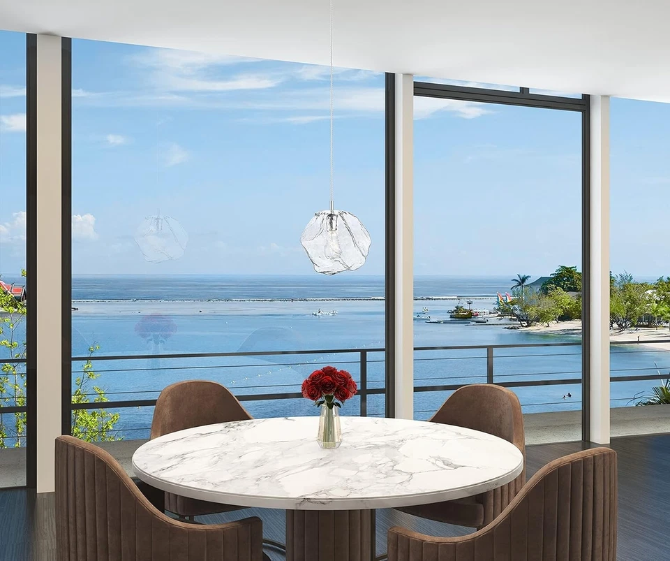 Access Lighting 63126LEDDLP Chrome/Clear Boulder 12"W Led Pendant - 2200K - Image 3 of 3