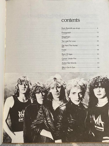 DEF LEPPARD / Pyromania - Band Score (Tablature) Heavy Metal Series Vol.1 used - Picture 4 of 8