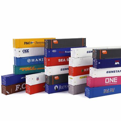 1Stk. Modell Spur N 48ft 1:160 Schiff Container 48' Landschaftsbau Bonsai