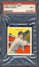 1933 Tattoo Orbit Robert Seeds PSA 7 Boston Red Sox