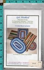 "Get Hooked" Grizzly Gulch Gallery Rug Pattern GGG GH Rugs From Scraps w/Hook!