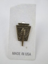 National Honor Society Lapel Pin Bronze Color Pinback Vintage NHS USA made