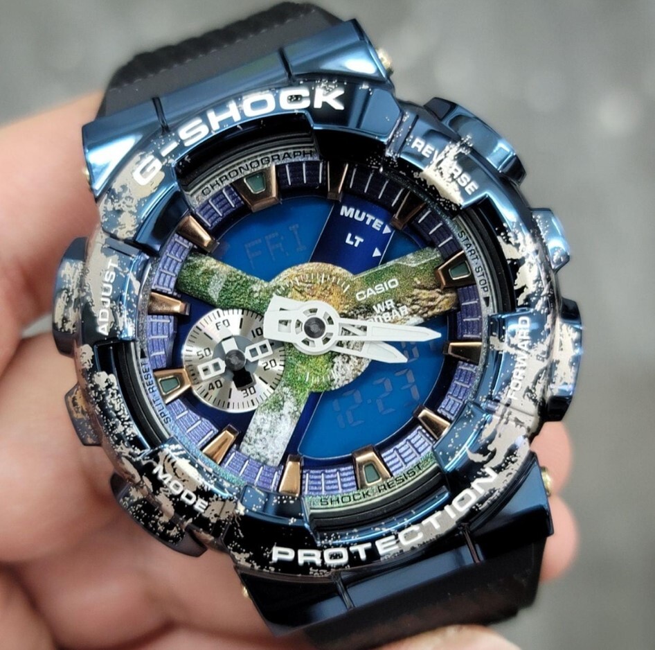 G-SHOCK 地球モチーフ GM-110EARTH-1A - 時計