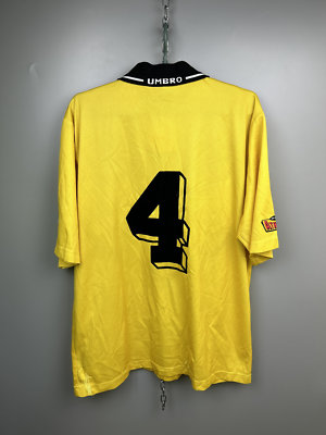 UMBRO 90s FOOTBALL SHIRT SOCCER JERSEY UMBRO SIZE L MEN YELLOW | eBay