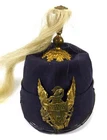 Antique Old US Civil War or WW1 Military Army Spike Hat Blue
