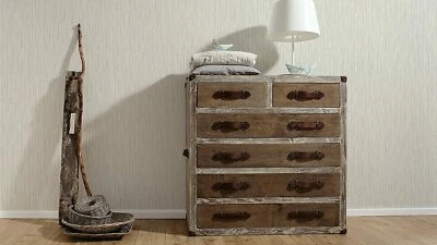 A.S. CRÉATION Papel pintado no tejido 5 Ro.AS €1,31m² Daniel Hechter 30686-2 efecto rayas blanco grisáceo