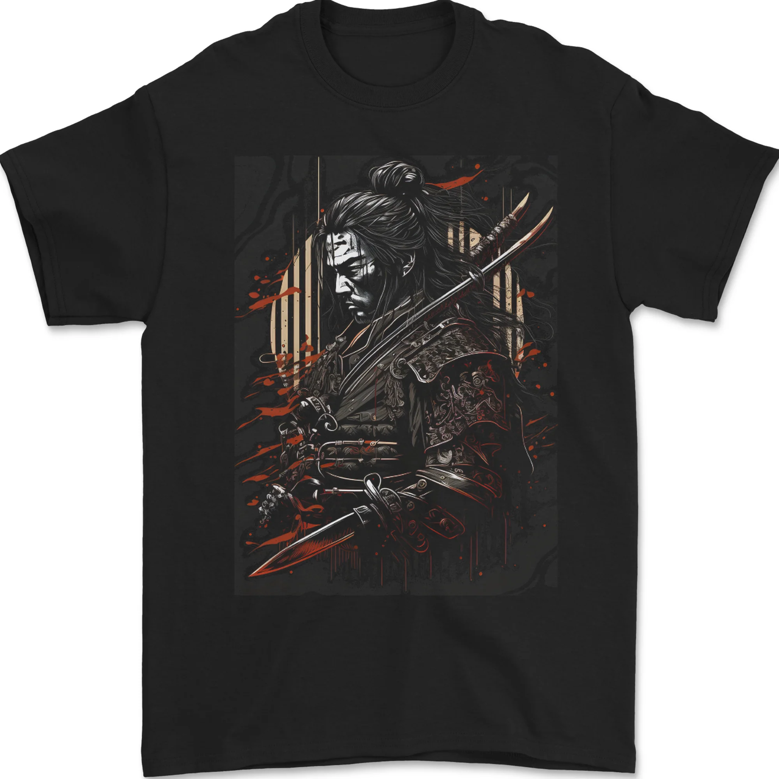 Warrior of the Samurai Japanese MMA Mens T-Shirt 100% Cotton